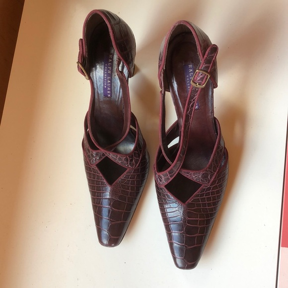 Ralph Lauren Shoes - RALPH LAUREN genuine alligator high heel shoes